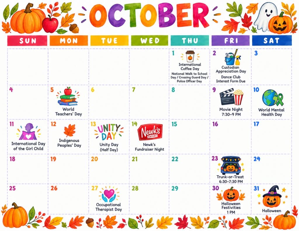 October PTA Events